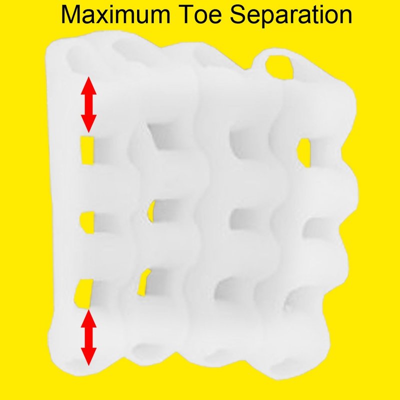 Silky Soft Gel Toe Separators/ Toe Spacers to Correct Toes/ Gentle Hammer Toe Straightener /Bunion Corrector and Foot Pain Relief/ Flexible Durable Toe Spreader for Yoga Foot Alignment (4 Pcs