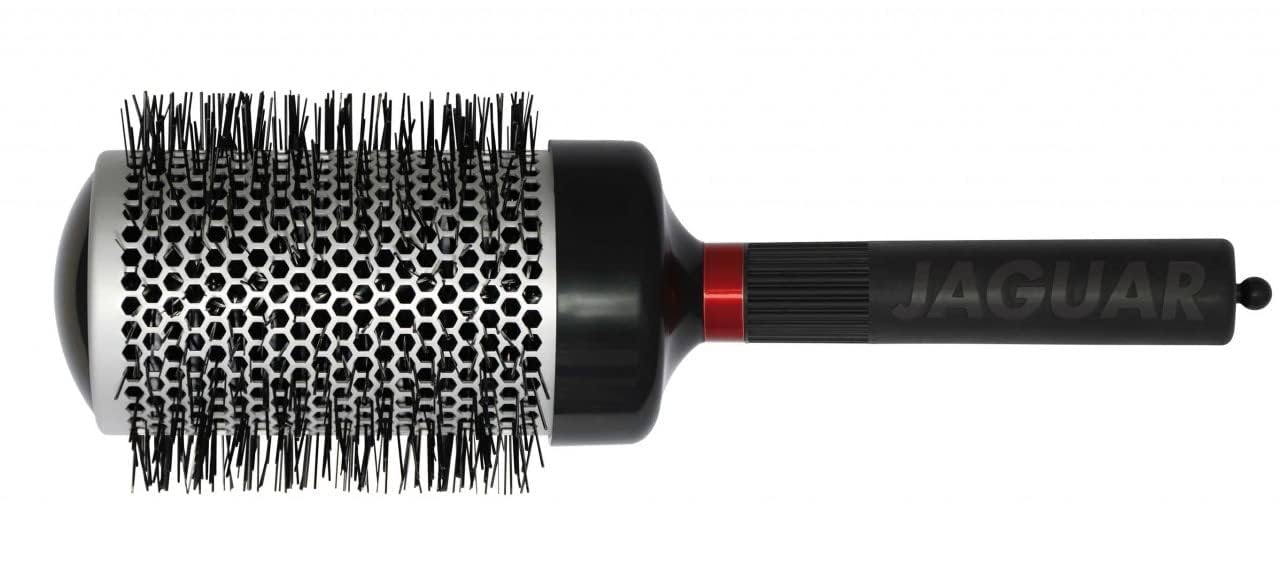 Jaguar T370 Thermal Round Hairbrush 53mm – Boar & Nylon Bristle Blow-Dry Brush for Volume, Smooth Blowouts & Curl – Heat-Retaining Barrel for Fast Styling – Professional Brush for Long Hair