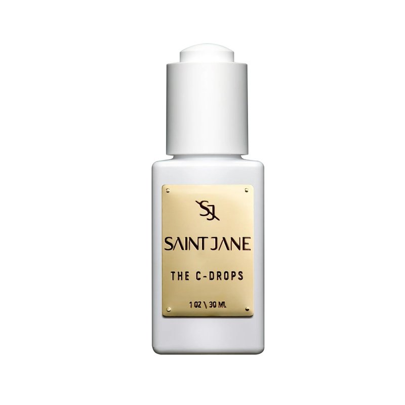 SAINT JANE - The C Drops (Vitamin C Glow Drops Serum) | Hydrated, Glassy, Smooth Skin | Luxury, Floral-Infused, Clean Skincare (1 fl oz | 30 ml)