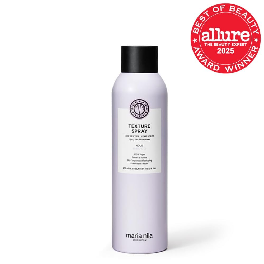 Maria Nila, Texture Spray, Hold 2/5, Moisturizing & provides Instant Volume and Texture, 100% Vegan & Sulfate/Paraben free, 7.4 Fl Oz
