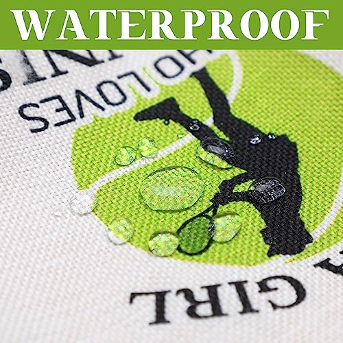 Pinkunn 9 Pieces Tennis Gifts for Women Tennis Makeup Bag Tennis Accessories Pouch Bag for Tennis Travel Zipper Cosmetic Bags for Tennis Lover Player Team Novelty Graduation Birthday Xmas Gift