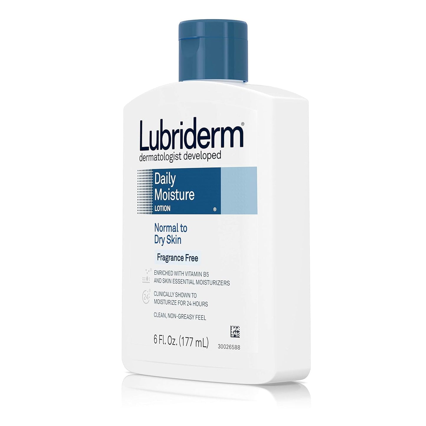 Lubriderm Daily Moisture Lotion Fragrance Free 6 oz (Pack of 5)
