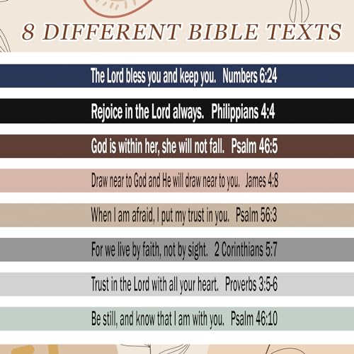 48 Pcs Christian Gifts Bulk for Women Bible Verses Christian Hair Ties Motivational Religious Gifts Bracelet Inspirational Elastic Wristbands Church Gift for Women(Pastel)