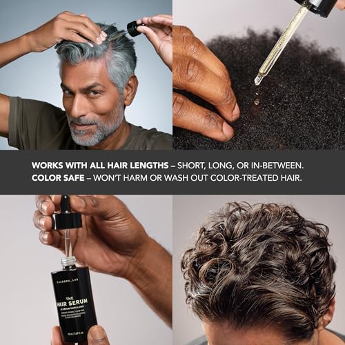 Caldera + Lab The Hair Serum | Men¡¯s Thickening Serum for Thinning & Receding Hair, Supports Fuller & Stronger-Looking Hair, Dermatologically Tested - All Hair Types