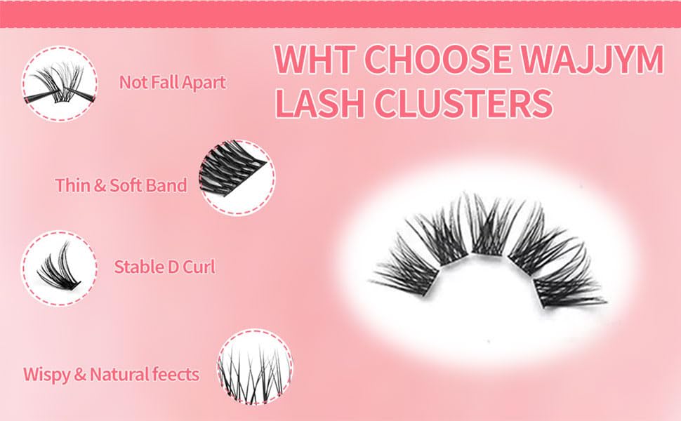 Lash Extension Kit - DIY Lash Clusters, 540pcs in D Curl, 9-16mm Natural Volume Individual Lashes | 30D-100D