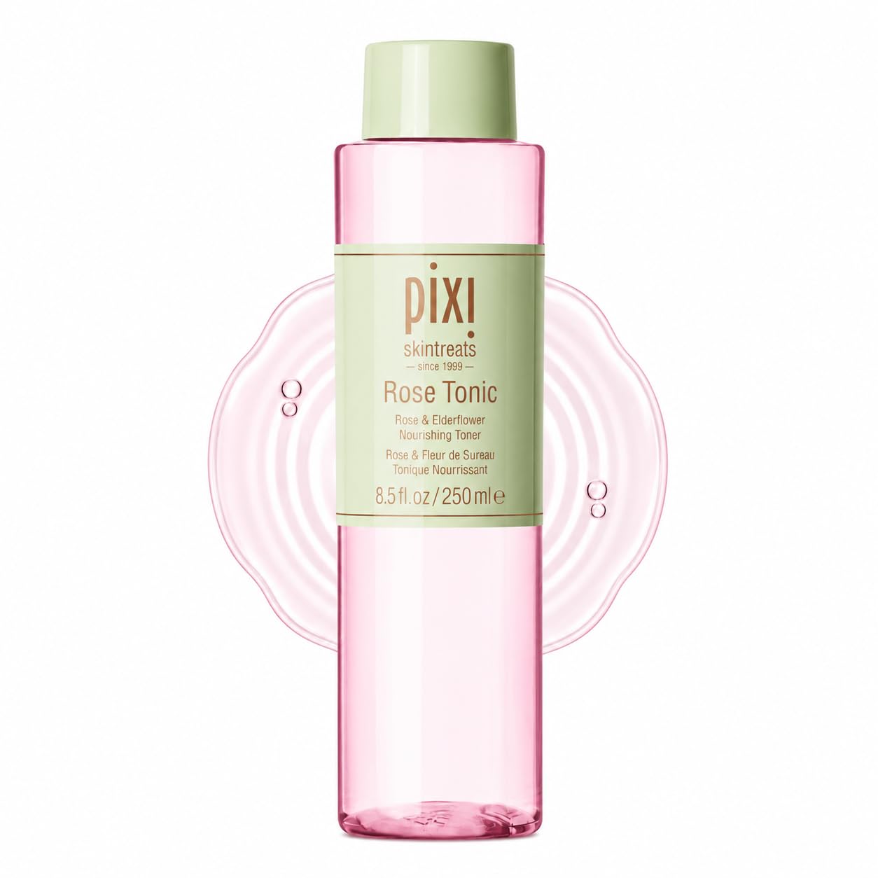 Pixi Rose Tonic Rose Hydrosol Toner Hydrates Skin, Minimize Redness, Rehydrates and Replenishes, 8.5 fl oz/250ml
