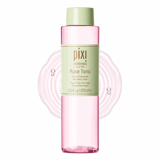 Pixi Rose Tonic Rose Hydrosol Toner Hydrates Skin, Minimize Redness, Rehydrates and Replenishes, 8.5 fl oz/250ml