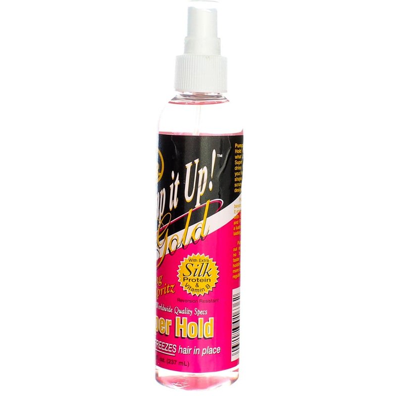 Bronner Brothers Pump It Up Spritz Gold Super Hold, 8 oz (Pack of 5)