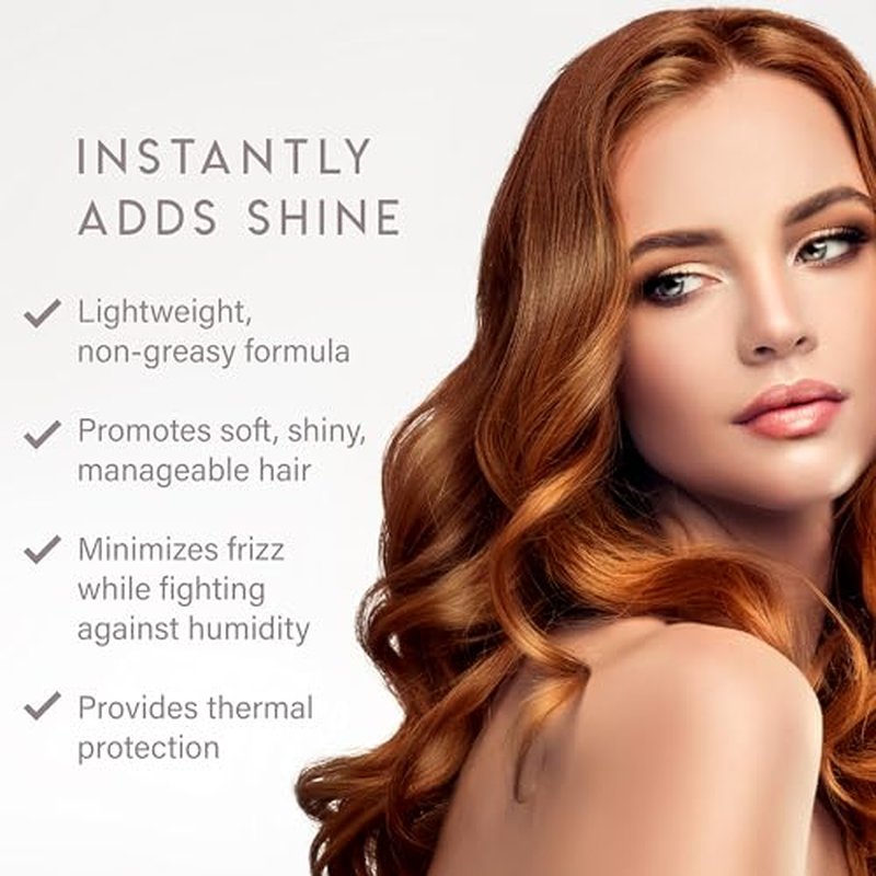 ALURAM Coconut Water Shine Serum, Frizz Elimination & Radiant Gloss for All Hair Types, 2 Fl Oz