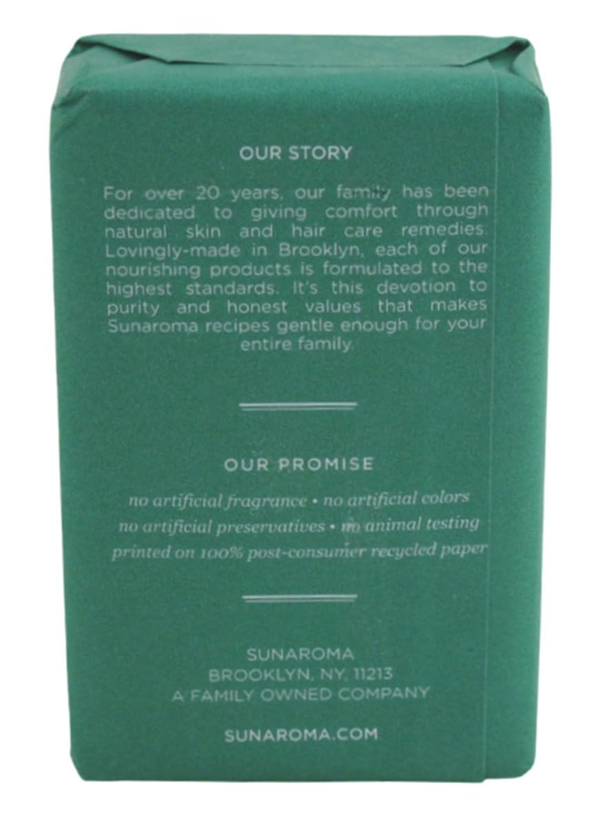 Sunaroma Soap Bar Eucalyptus Tea Tree + Ginger 8 Ounce (Pack of 6)