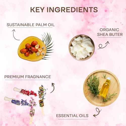 Wavertree & London Natural Soap Bars Gift Set (Set of 3), Assorted Floral Scented Bar Soap Gift Box for Women & Men, Moisturizing & Pure Triple Milled Luxury Bath Soap Bars enriched with Shea Butter