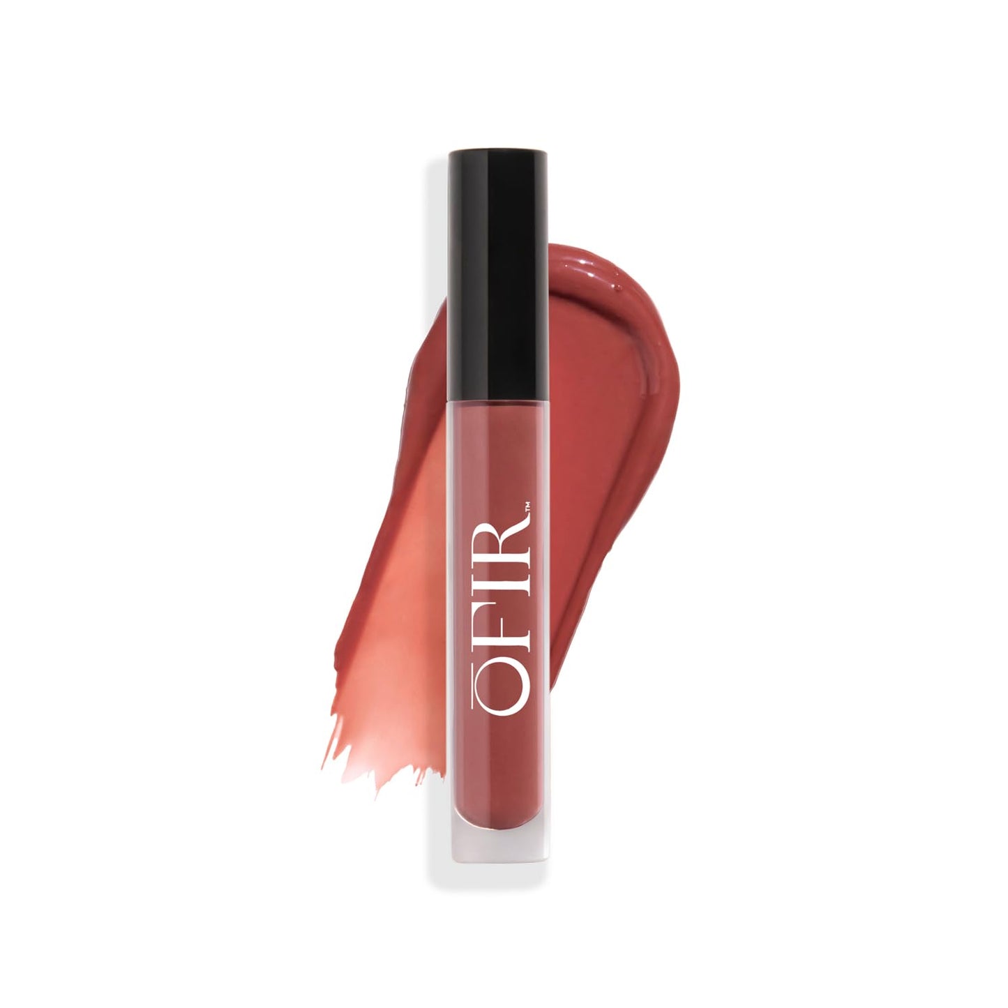 OFIR Hue Hydrator Lip Jelly - Luminous Gloss With Apricot & Coconut Oil | Mocha Glow - Warm Terracotta, 0.135 Fl oz