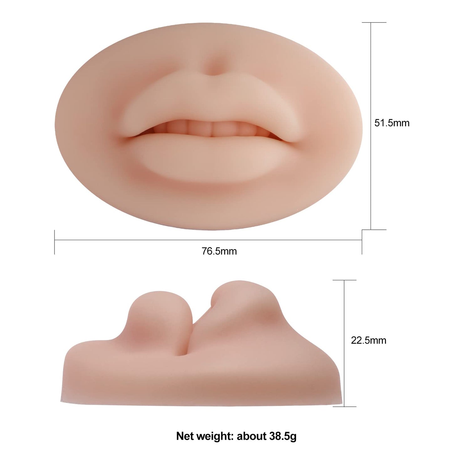 Charme Princesse 3D Practice Silicone Lips Skin Permanent Makeup Practice Lips for Tattooing Artists and Beginners TA536-KIT