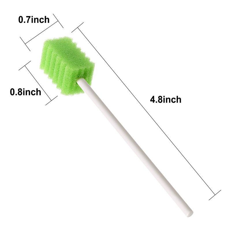 (250 PCS) JIESI Disposable Oral Swabs,Sterile Sponge Mouth Swabs(Blue)
