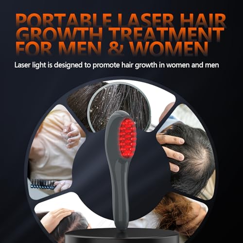 Laser Therapy Hair Growth Comb, red light therapy for hair growth
