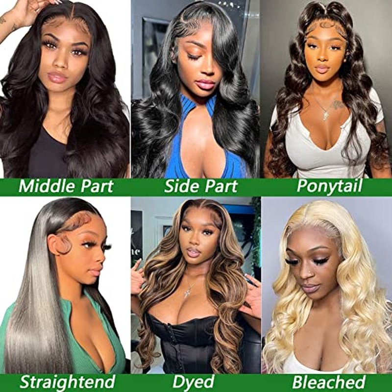 Glueless Wigs Human Hair Pre Plucked Human Hair Wigs for Black Women HD Body Wave Lace Front Wigs Human Hair 180 Density 13x6 Lace Front Wigs Human Hair Pre Plucked 10A long black wig 22 Inch