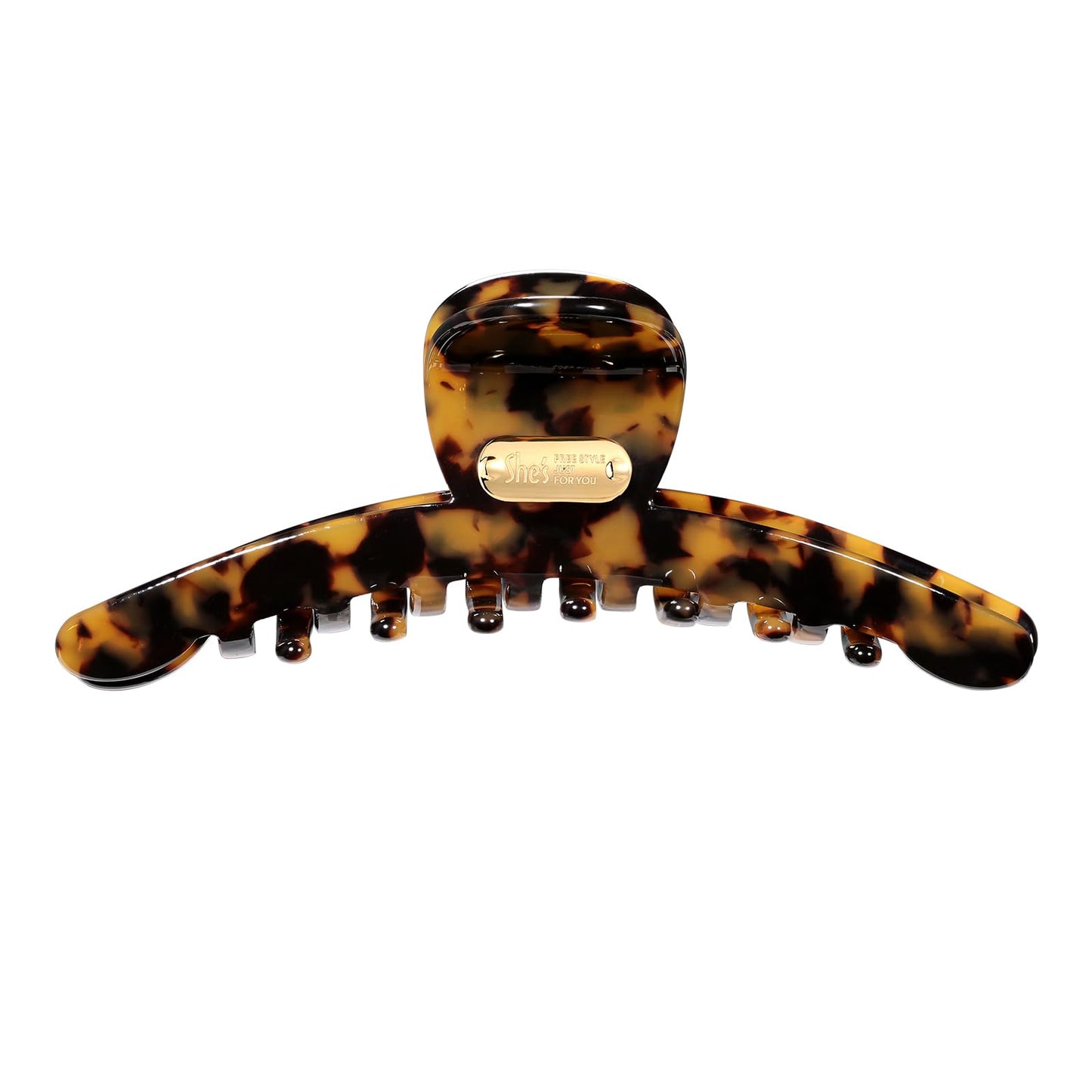 Acetate Hair Clip for Women, SHE'S FREE STYLE JUST FOR YOU [2024 New] Premium Tortoise Shell Hair Claw Clips, Butterfly Hair Accessory (Tortoise-4.8")