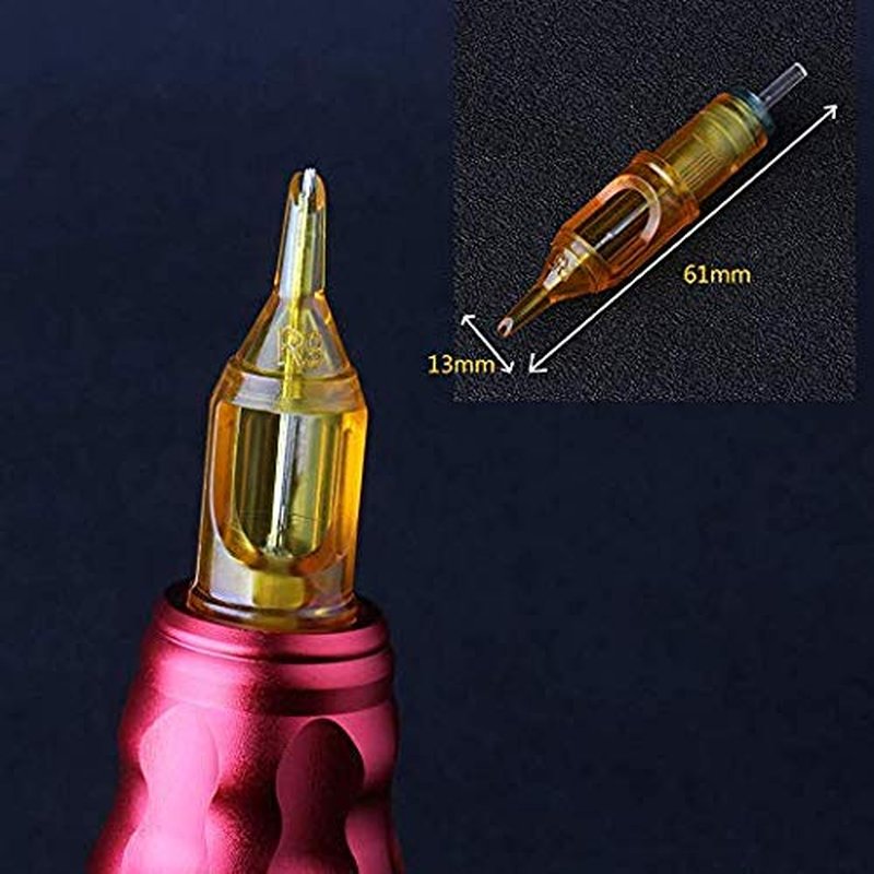 Pirate Face Tattoo | Mixed Assorted Disposable Tattoo Needle Cartridges - 100 Pcs RL, RS, M1