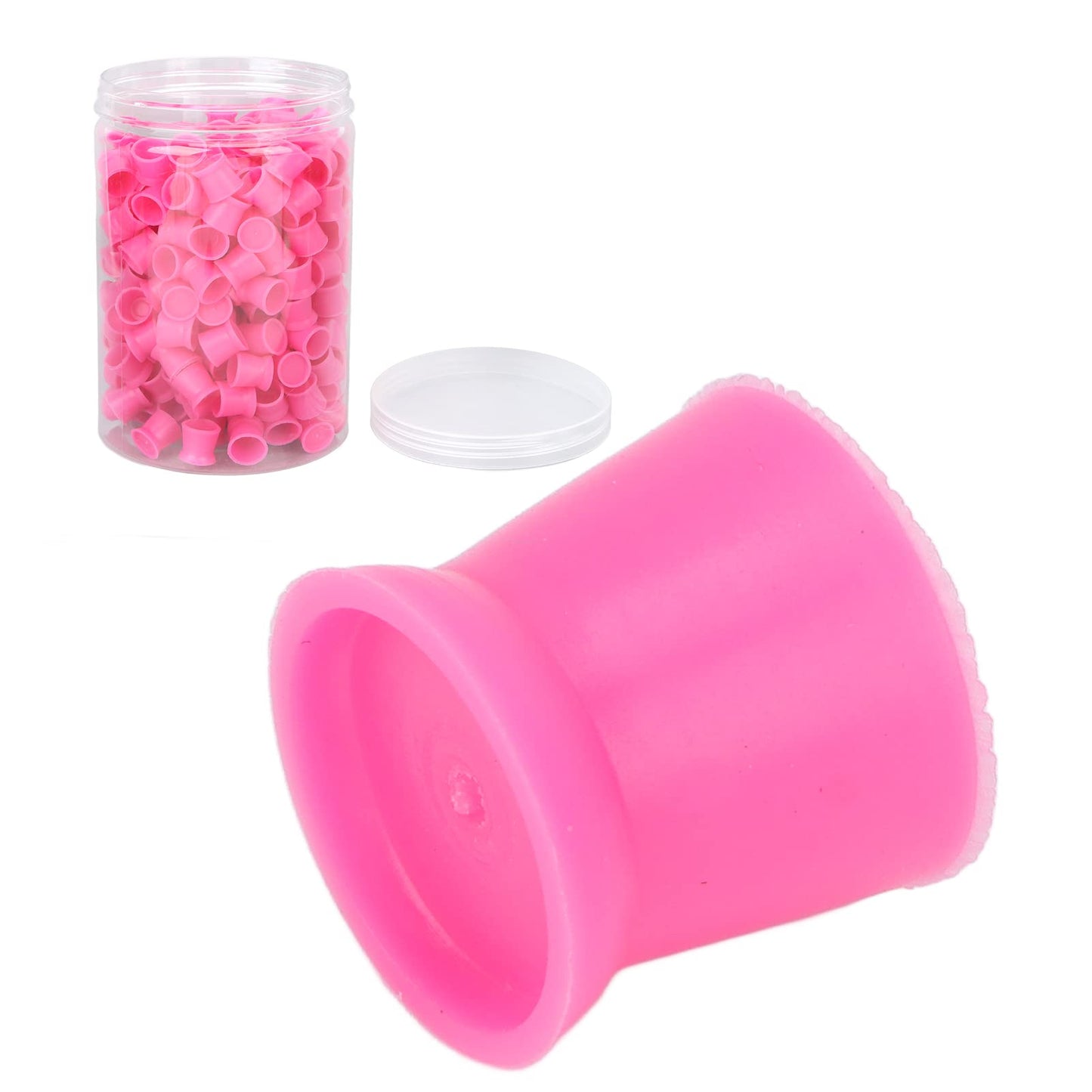 Chazcool 300PCS Silicone Tattoo Ink Cups, Disposable Pigment Ink Caps