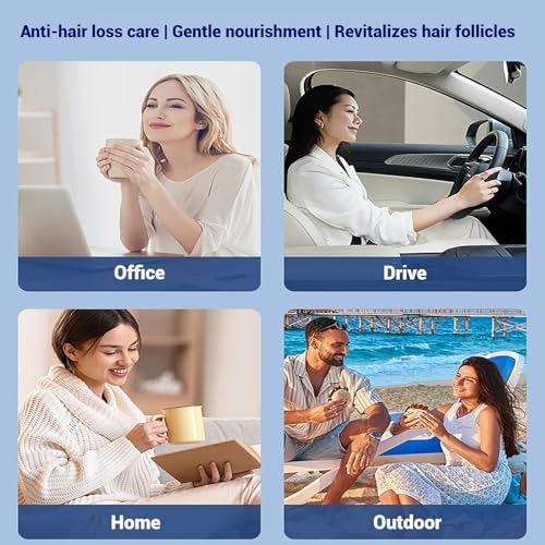 Hair Growth Cap, Red Light Therapy for Hair Growth & Regrowth,Wireless Laser Cap with 460nm/660nm / 850nm Wavelengths, for Men & Women