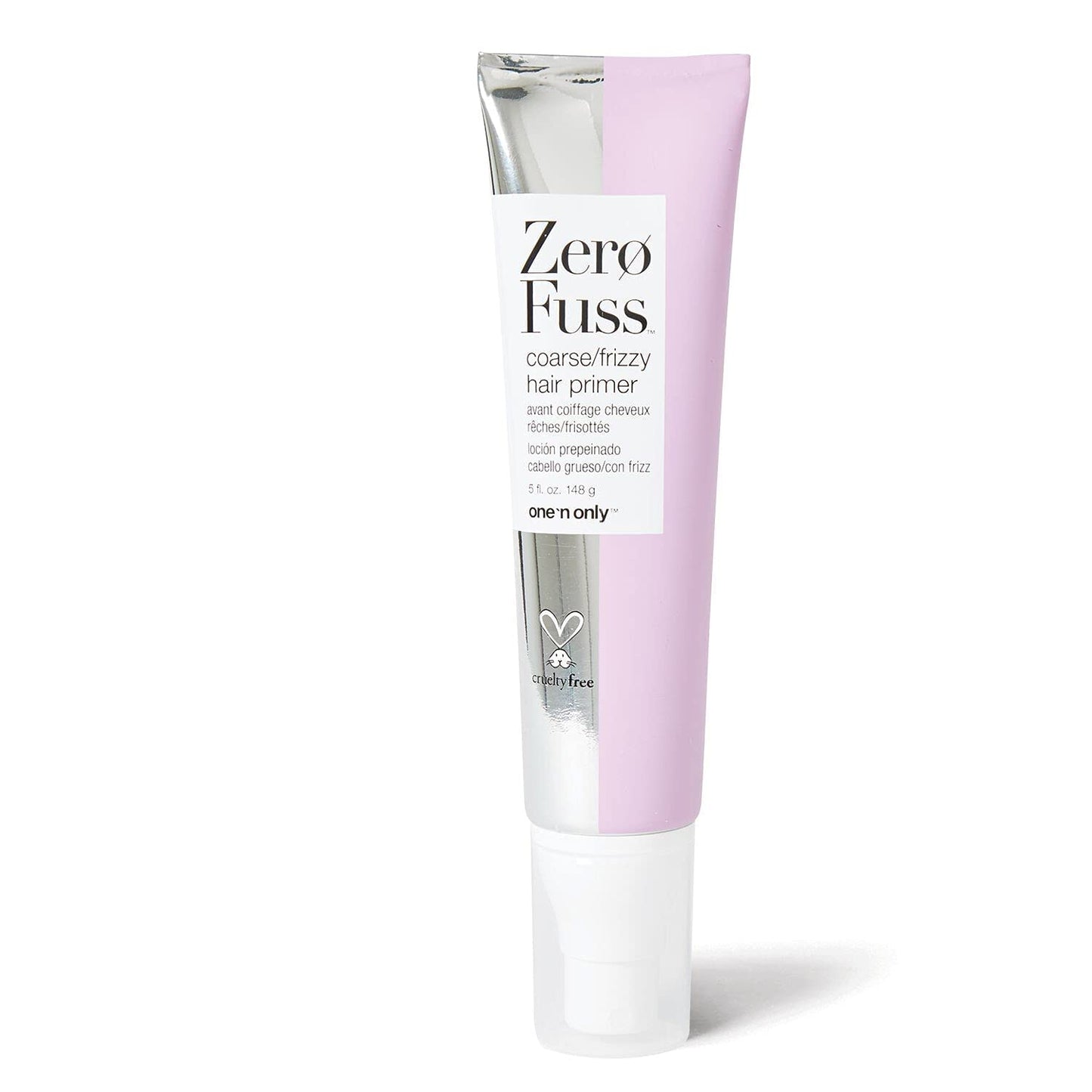 One 'N Only Zero Fuss Coarse/Frizzy Hair Primer, Leave-in Spray, Detangles and Smooths, Weightlessly Conditions, Humidity Resistant, Tames Frizz, No Heat Required, 5 Fl. Oz