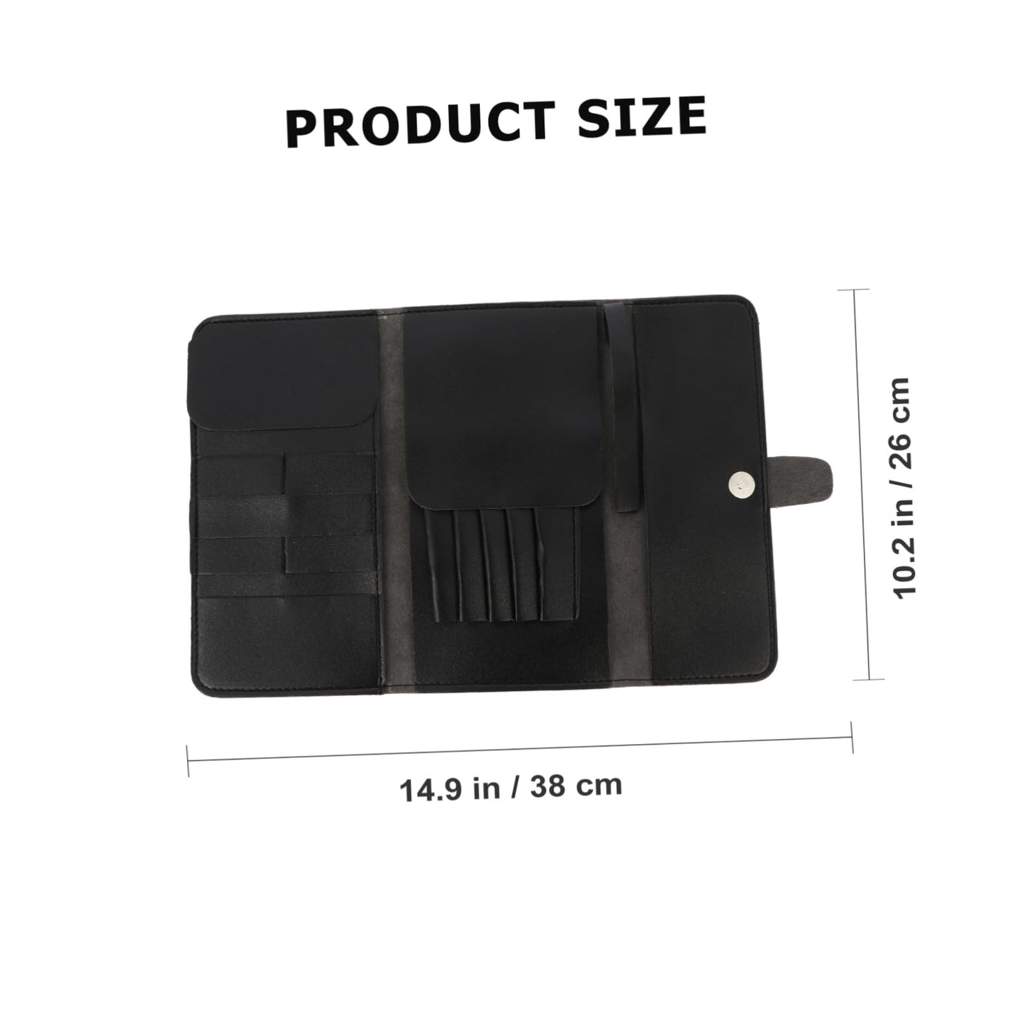 Angoily Foldable Hairdressing Tool Bag 15X10X0.4In Portable Barber Shears Case with Large Capacity for Professional Hairdresser Scissors and Styling Tools Salon and Home Organizer