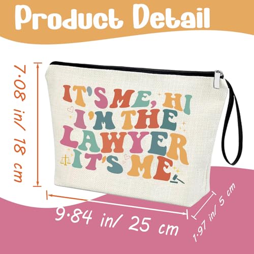Lawyer Gifts for Women TS Inspiration Makeup Bag Law School Gifts Future Lawyer Graduation Gifts Attorney Appreciation Gift Cosmetic Bags Legal Practitioner Law Prosecutor Present for Christmas