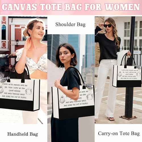 Halloween Gifts Best Friend Birthday Gifts For Women Friendship Gift for Women Friends Soulmate Sister Tote Bag