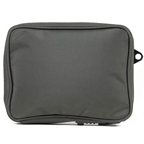 DIME BAGS Lockable Odor Sealing Padded Pouch, 3-Digit Combo Lock & Hidden Storage Pocket, Carbon Lined Scent Protection Boss