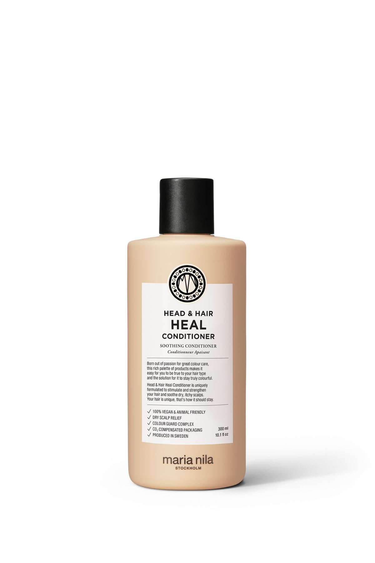 Maria Nila Head & Hair Heal, Soothing Conditioner for Dry & Itchy Scalp, Calming Aloe Vera & Piroctone Olamine Properties Moisturises/Soothes Scalp Preventing Flakiness, 10.1 Fl Oz