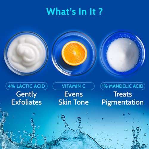 Chemist at Play UnderArm Roll-On with 5% AHA| Lactic & Mandelic Acid|Prevents Odour, Brightens Skin & Exfoliates Underarm | For Sensitive Skin | Aqua Fragrance | Alcohol & Aluminium Free | 1.35 fl oz