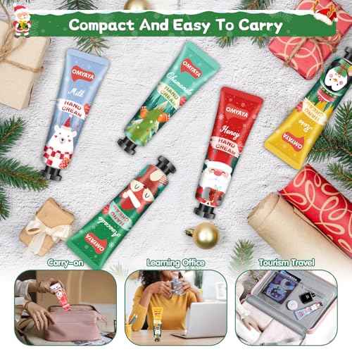70 Pack Christmas Hand Cream Gift Set, Hand Lotion Travel Size, Mini Hand Cream, Lotion bulk,Stocking Stuffers Christmas Holiday Gifts For Women Coworker,Moisturizing Hand Creams for Dry Cracked Hands