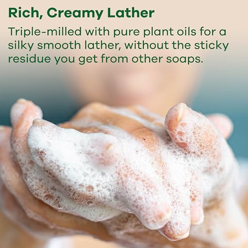 Australian Botanical Milk Soap Bars, 6.8 OZ French Triple Milled Soap for All Skin Types - Lemongrass, Melon, Raspberry, and Shea Butter, Pack of 8 - Packaging May Vary