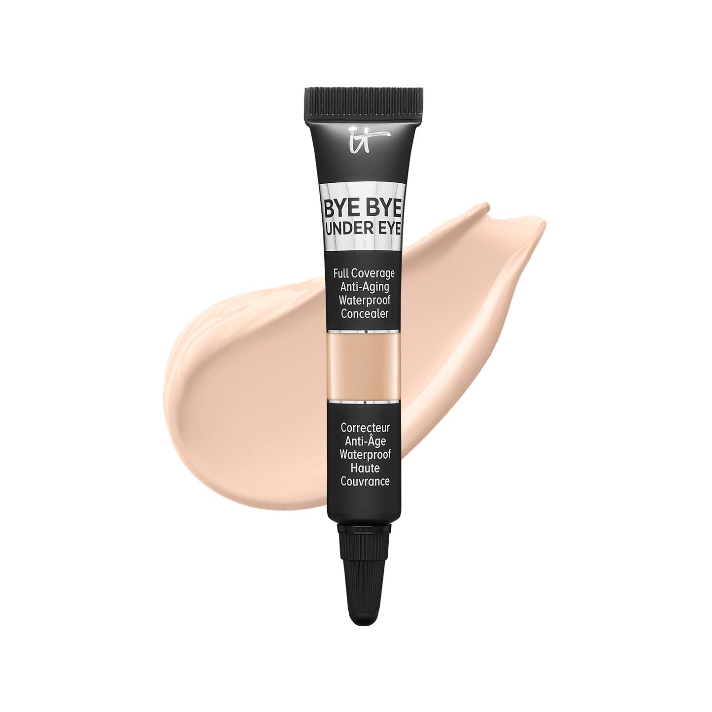 IT Cosmetics Bye Bye Under Eye Concealer Travel (Light Natural) - Waterproof, Full Coverage Brightening Concealer For Dark Circles, Fine Lines, Redness & Discoloration, Anti-Aging 24H Wear- 0.11 fl oz