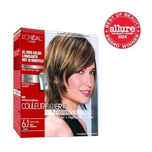 L'Oreal Paris Couleur Experte 2-Step Home Hair Color and Highlights Kit, French ?clair