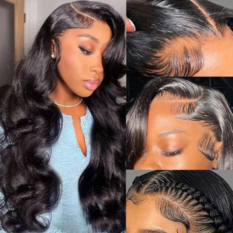 13x6 Body Wave Lace Front Wigs Human Hair Pre Plucked 180% Density HD Lace Frontal Wig Human Hair For Women Body Wave Wigs With Baby Hair 24inch