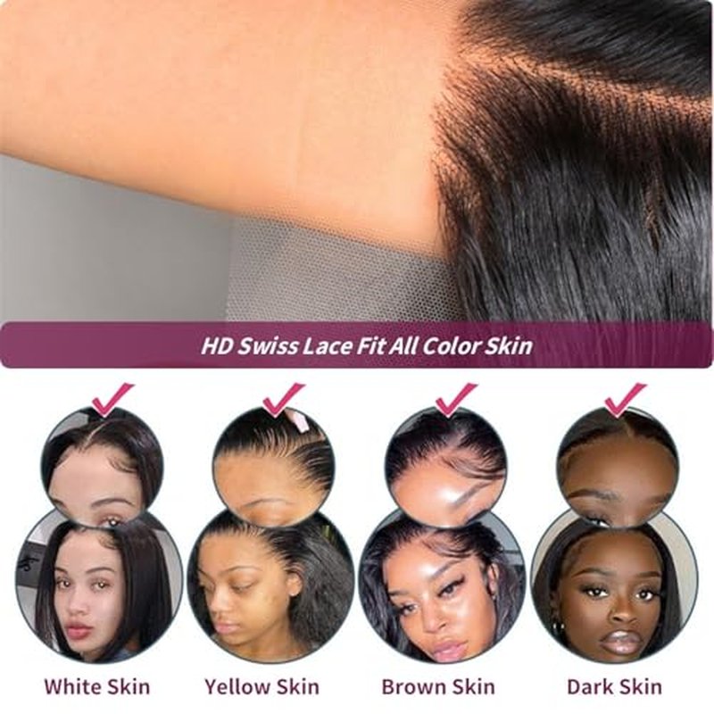 13x6 Body Lace Front Wigs Human Hair 200% Density HD Transparent Lace 100% Real Human Hair Body Wave Frontal Wig Pre Plucked Glueless Wigs with Baby Hair for Women 20 Inch Body Wave Wig Natural Color