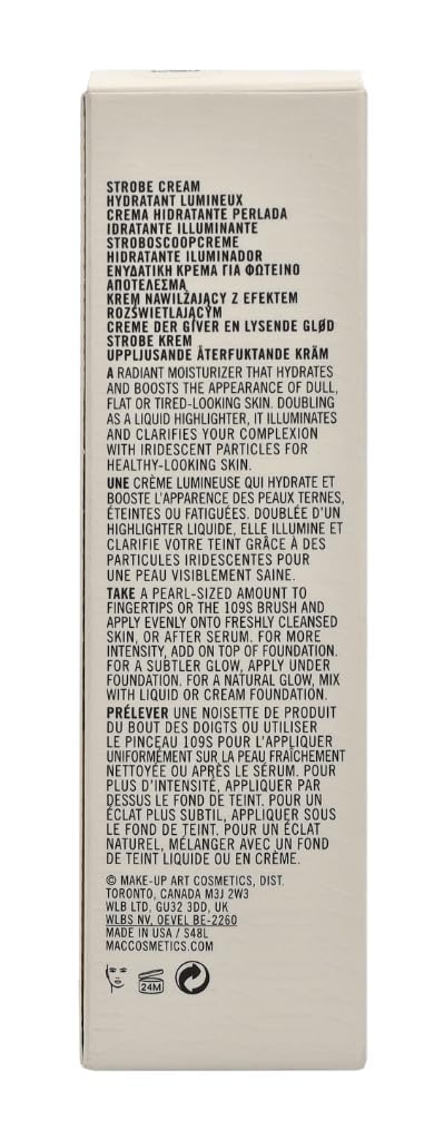 Strobe Cream - Pink Lite by MAC for Women - 1.7 oz Cream Packaging may vary