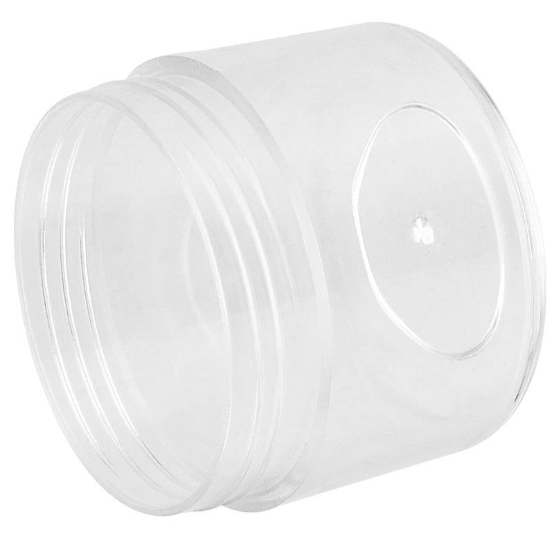 MUKLEI 150 Pieces Clear Plastic Sample Containers, 20g Empty Sample Round Cosmetic Jars, Travel Size Cream Cosmetic Container With Lid for Lotions, Creams, Make up