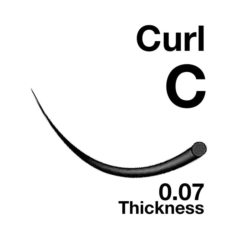 EMILYSTORES Eyelash Extensions 0.07mm Thickness C Curl Length 11mm Easy Fan Eye Lashes For Lash Extensions(0.07,C,11mm)