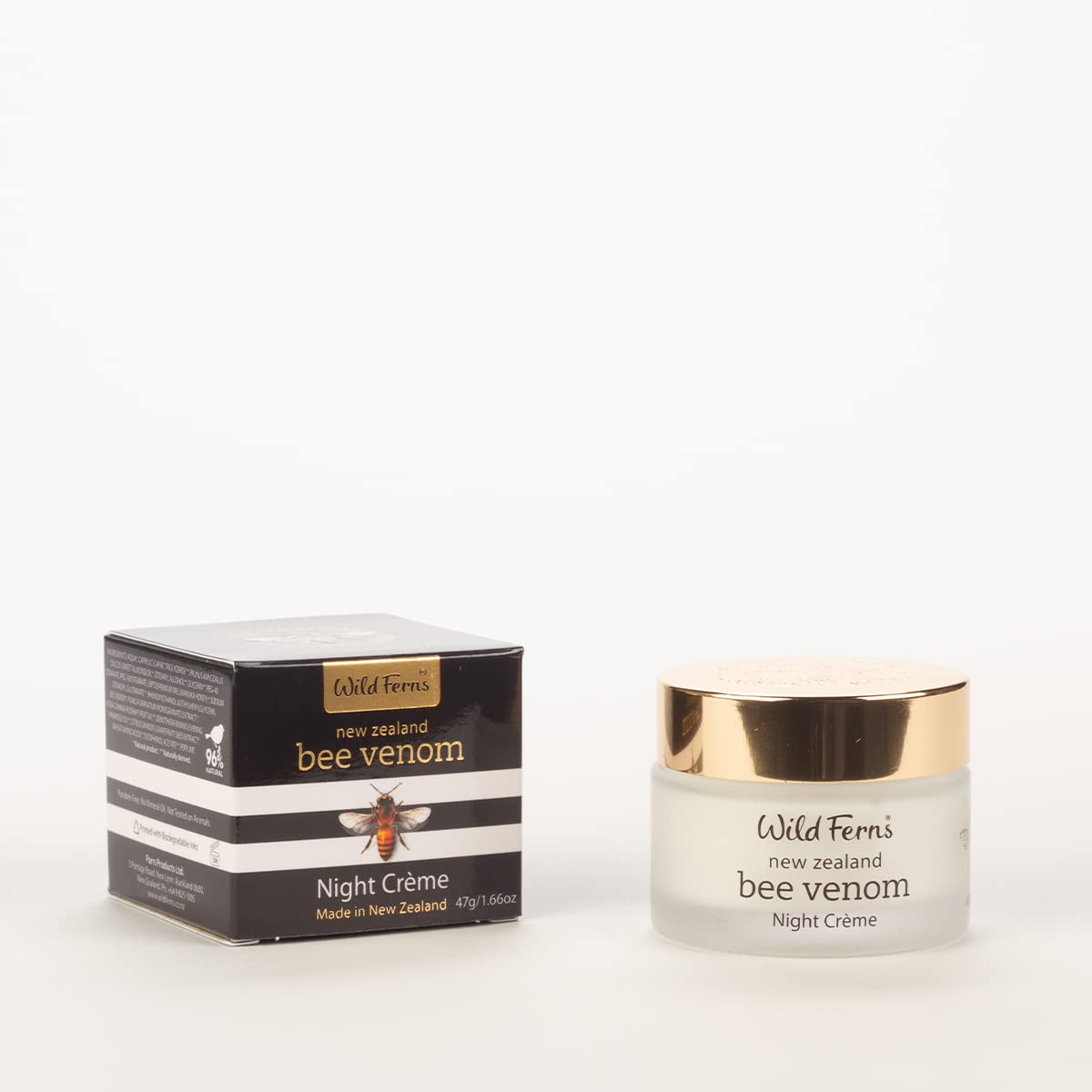 Wild Ferns Bee Venom Night Crème, 96% Natural, 47 grams