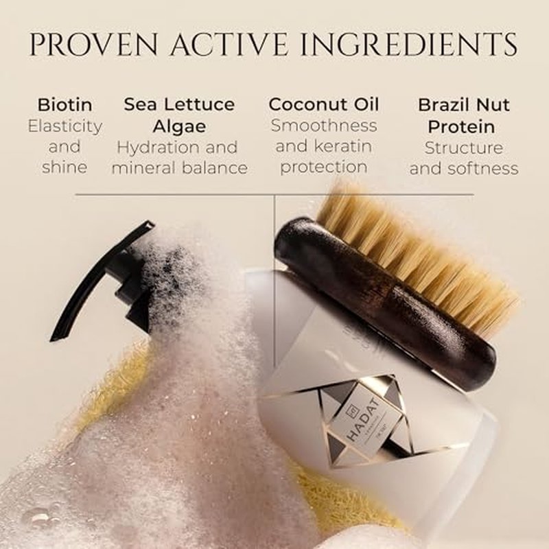 HADAT Hydro Nutrient Nourishing Conditioner ? Professional Salon Formula with Biotin, Sea Minerals & Coconut Oil ? Deep Moisture, Shine & Restoration for Dry, Damaged or Frizzy Hair (27.05 Fl oz)