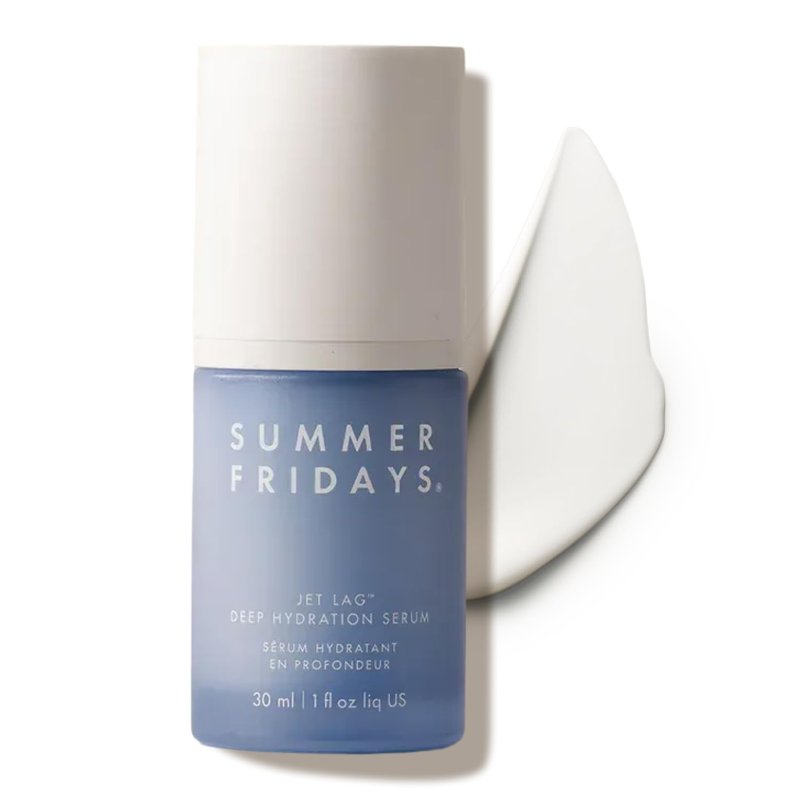 Jet Lag Deep Hydration Serum - Hydrating Face Serum with Glycerin & Squalane | Soothes Dry Skin & Reduces Fine Lines (1 Oz)