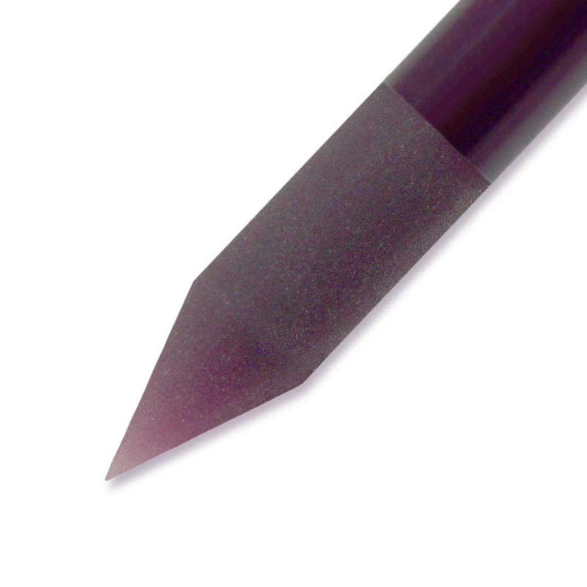 Glass Cuticle Pusher Nail File for Manicure and Pedicure 4.5in (115mm) - Original Czech Product Glass Manicure Stick (Purple)