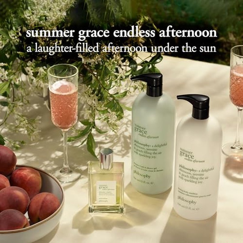 philosophy summer grace endless afternoon eau de toilette ? floral perfume for women ? with notes of peach, jasmine, and sandalwood ? long-lasting fragrance