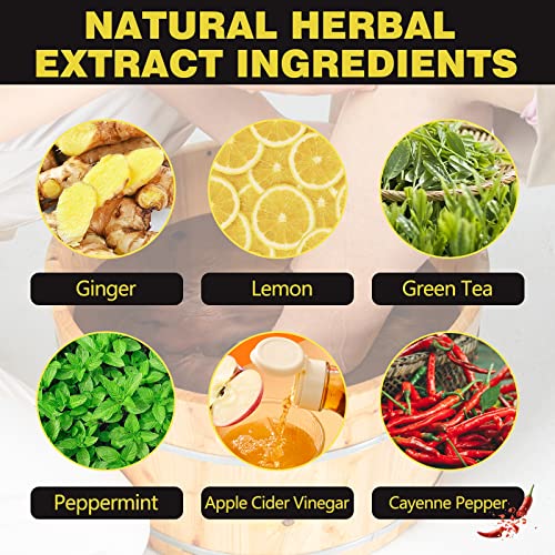 25PCS Herbal Body Detox Foot Soak Beads, Detox & Shaping Cleansing for Men and Women, Daily Rebody Body Detoxingherbs Foot Soak Beads for a Relaxing and Soothing Experience (5 Pack /25 PCS)