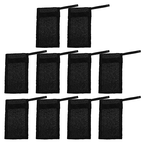 Healifty 10Pcs Mesh Soap Bags for Face Cleansing and Soap Foaming with Natural Soaps Exfoliating Shower Skin Care Tools 7.87X4.72 Inches