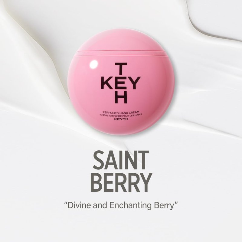 KEYTH PERFUMED HAND CREAM #SAINT BERRY (70ML, 2.36 FL.OZ.) / Rich Scent, Provides Glow and Moisture, Refreshing Finish, Ceramide NP