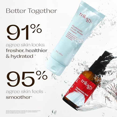 Trilogy Hyaluronic Acid+ Ultra Serum Lightweight Hydration with Peptides and Glycoin 1.0 fl oz