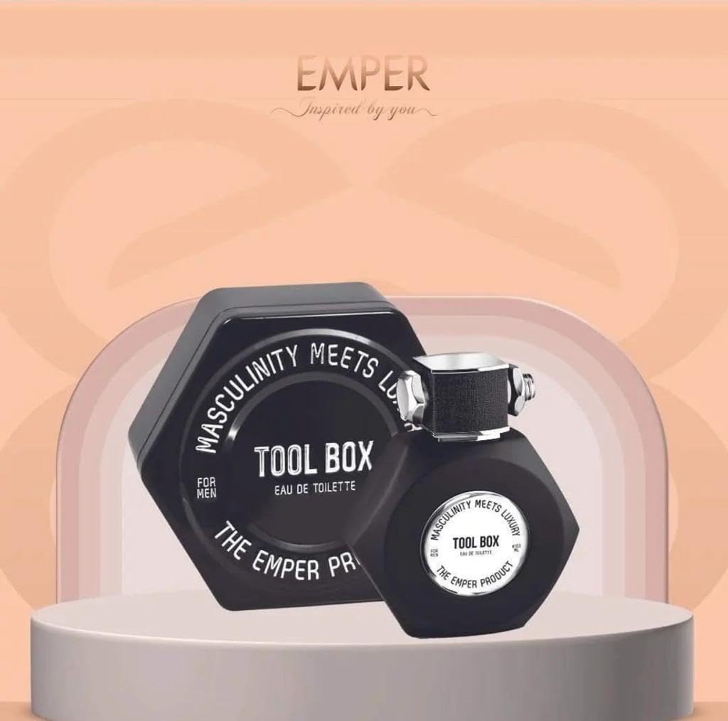 Emper Tool Box Eau De toilette EDT Perfume Long Lasting Relaxing Ideal for Men (3.4 Fl. OZ)